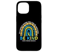 Carcasa para iPhone 15 In October We Wear Blue Yellow Kind Down Syndrome Awareness