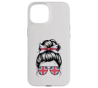 Carcasa para iPhone 15 Inglaterra Born Pride Flag Match Favorite Game Day