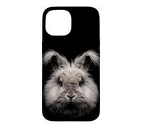 Carcasa para iPhone 15 Inglés Angora Conejo Cara Bosque Fauna Silvestre