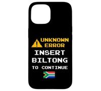 Carcasa para iPhone 15 Insert Biltong Retro Funny Error South Africa Braai Dad Joke