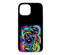 Carcasa para iPhone 15 Instrumentos Musicales de Colores Flautista