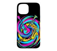 Carcasa para iPhone 15 Instrumentos Musicales Flautista Retro