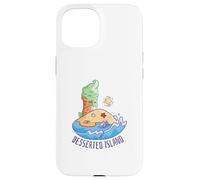 Carcasa para iPhone 15 Isla Desierta Postre Divertido en la Playa Helado