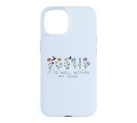Carcasa para iPhone 15 It Is Well with My Soul Women Christian Themed Bible Verse
