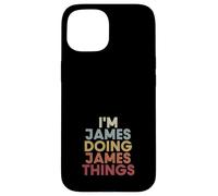 Carcasa para iPhone 15 James Name James Personalized Name First Given