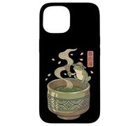 Carcasa para iPhone 15 Japanese Frog Matcha Tea Time Té Verde Ukiyo-e Cottagecore
