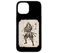 Carcasa para iPhone 15 Japón Samurai Guerrero Luchador Anime Vintage Ukiyo-e Arte