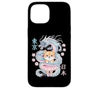 Carcasa para iPhone 15 Japonés Dragon Kawaii Ballet Ballerina Lindo Anime Amante