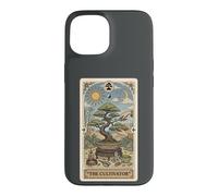 Carcasa para iPhone 15 Japonesa Bonsai árbol Planta Tarot-Card-Style Bonsai