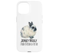 Carcasa para iPhone 15 Jersey Wooly Rabbit 3 Libras de Actitud en un Abrigo de Piel