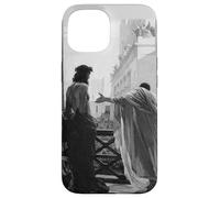 Carcasa para iPhone 15 Jesucristo Arrestado Poncio Pilato Pintura Bíblica Negro