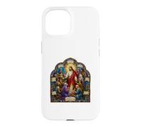 Carcasa para iPhone 15 Jesús Bienaventuranzas Sermón Mosaico Gótico Arte Cristiano Icono