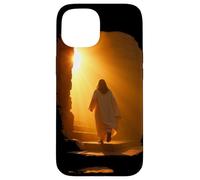 Carcasa para iPhone 15 Jesus Christ Glorious Resurrection Christian Faith (Black)