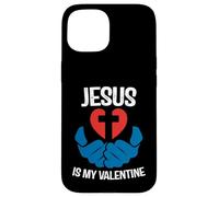 Carcasa para iPhone 15 Jesus is My Valentine Funny Valentines Loves Christ Love Day