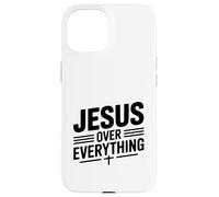 Carcasa para iPhone 15 Jesús sobre Todo Fe Inspiradora