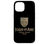 Carcasa para iPhone 15 Joan of ARC Crest Orleans France 1412-1431 Bronce