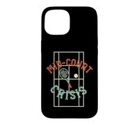 Carcasa para iPhone 15 Juego de Palabras de Tenis Crisis en la cancha