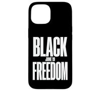 Carcasa para iPhone 15 Juneteenth Black Freedom June 19 Niche