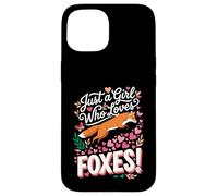 Carcasa para iPhone 15 Just a Girl Who Loves Foxes! Sweet Woodland Wildlife
