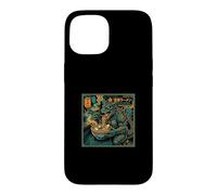 Carcasa para iPhone 15 Kaiju Ramen Monstruo Fideos Monstruo Japonés