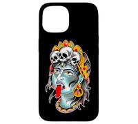 Carcasa para iPhone 15 Kali Diosa de la Destrucción Oscuridad Muerte Renacimiento