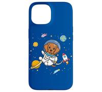 Carcasa para iPhone 15 Kids Boys Girls Astronaut Space Rhodesian Ridgeback Lover