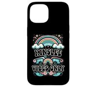 Carcasa para iPhone 15 Kinslee Vibes Only Cute Retro Girls Kinslee Name