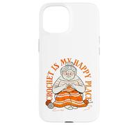 Carcasa para iPhone 15 Knitting Is My Creative Haven Grandma Knitter