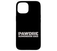 Carcasa para iPhone 15 Komondor Dad Dog Owner Canine Father Design