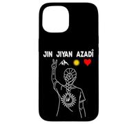 Carcasa para iPhone 15 Kurdistán Nowruz, Jin, Jiyan, Azadî Rojava Amo Kurdistán