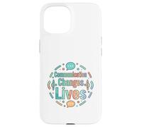 Carcasa para iPhone 15 La comunicación Cambia Vidas diseño de Conciencia
