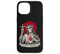Carcasa para iPhone 15 La Muerte es derrotada Oscuro Cristiano Gótico Esqueleto Fe G