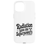 Carcasa para iPhone 15 La radiación me DIO superpoderes Divertido Geek