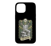 Carcasa para iPhone 15 La Torre Tarot Card Dólar Dinero Astrología
