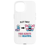 Carcasa para iPhone 15 La Trama con Giro Siempre fue Este Hermoso Orgullo Trans