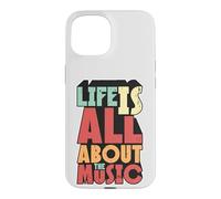 Carcasa para iPhone 15 La Vida es Todo Acerca de la música Retro Vintage 70s Music Lover