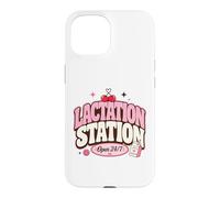 Carcasa para iPhone 15 Lactation Station, Lactating Mothers Breastfeeding New Mom