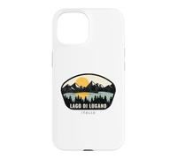 Carcasa para iPhone 15 Lago di Lugano Italia Design Vacation Souvenir