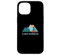 Carcasa para iPhone 15 Lake Norman North Carolina Vacation Souvenir Vintage Logo