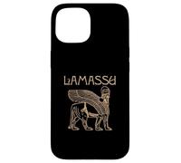 Carcasa para iPhone 15 Lamassu León Alado Mesopotamia Civilización Antigua