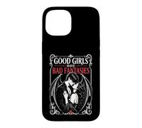 Carcasa para iPhone 15 Las Chicas Buenas Tienen Malas fantasías Vampiro Oscuro Romántico Gótico