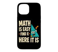 Carcasa para iPhone 15 Las matemáticas Son fáciles Encontrar X Divertido Profesor de matemáticas geometría
