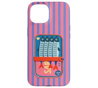 Carcasa para iPhone 15 Lata Retro para sardinas, Estilo Vintage, con Rayas Rosas, costeras y veraniegas
