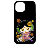 Carcasa para iPhone 15 Latina Muñeca María Artesanal Mexicana Chingona Cabrona