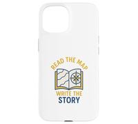 Carcasa para iPhone 15 Leer el Mapa Escribir Historia