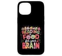 Carcasa para iPhone 15 Leer es alimento para tu Cerebro Libros Infantiles Personajes