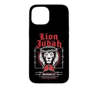 Carcasa para iPhone 15 León de Judá Apocalipsis 5:5 Verso bíblico gótico Cristiano