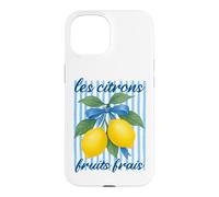 Carcasa para iPhone 15 Les citrons Limones Franceses Estética Coqueta Verano Vintage