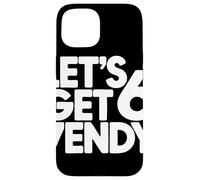 Carcasa para iPhone 15 Let's Get 6 7endy Tipografía Retro Años 60 70 Cumpleaños