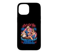 Carcasa para iPhone 15 Let's Get This Party fundó Alexander Hamilton el 4 de Julio